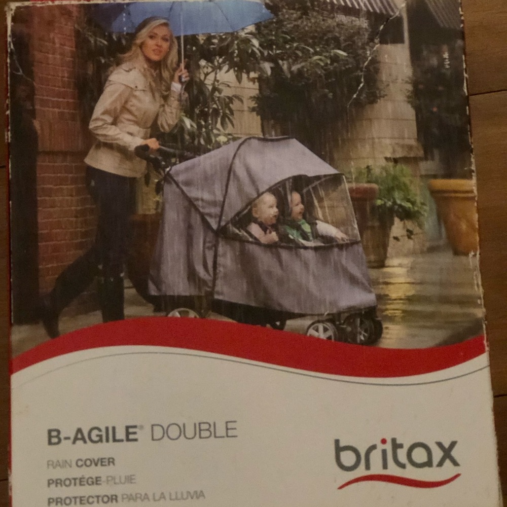 Britax Twin stroller rain cover